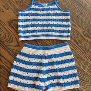 Adorable Girls Jcrew Sweater Short Set